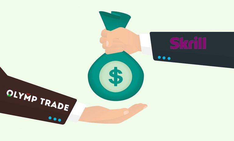 Como depositar dinheiro no Olymp Trade com a carteira eletrônica Skrill