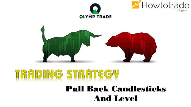 Estratégia de negociação Olymp Trade com vela de retração e resistência / suporte